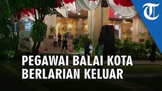 Video Detik-detik Pegawai Balai Kota DKI Berlarian Keluar Selamatkan Diri saat Gempa di Banten