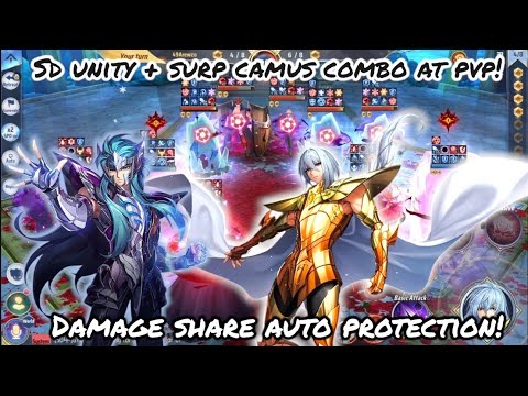 Saint Seiya: Awakening (KOTZ) - Sea Dragon Unity + Surp Camus Combo! Damage Share Auto Protection!