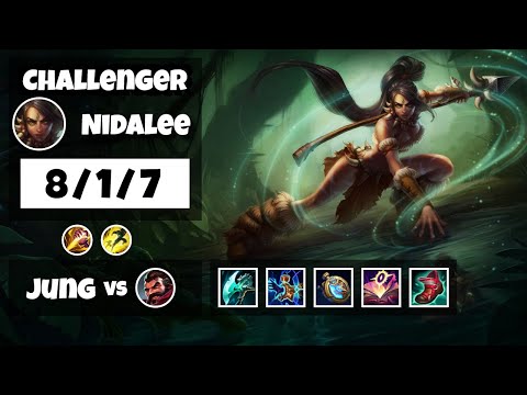 Nidalee Jungle S11 11.18 Challenger Replay (8/1/7) - KOREAN