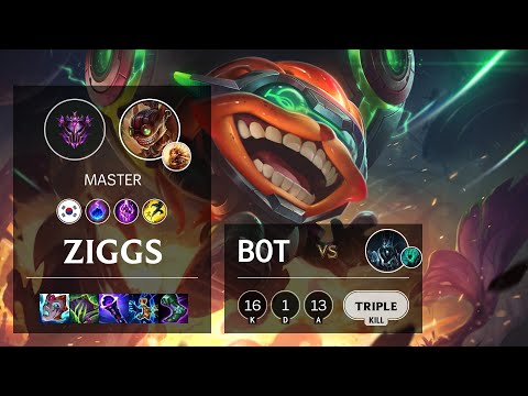 Ziggs Bot vs Karthus - KR Master Patch 11.14