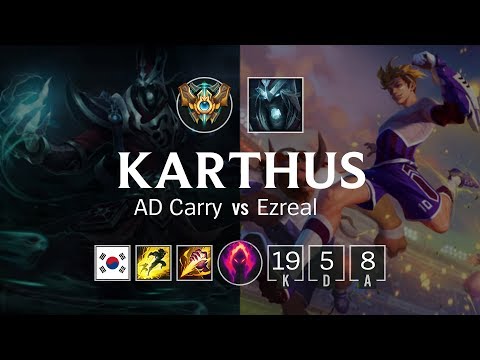 Karthus Bot vs Ezreal - KR Master Patch 8.24