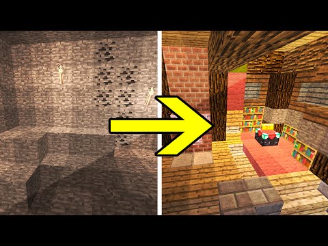 TRANSFORMING REDSTONE CAVE (Cave Into A Redstone House!!) - Minecraft Redstone Maps