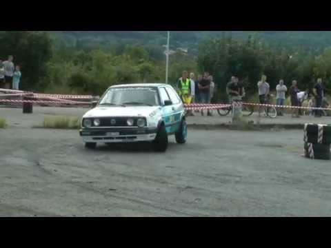 1 KJS Bielawa 2014 - Mateusz Brzyk / Grzegorz Kudyba - VW Golf