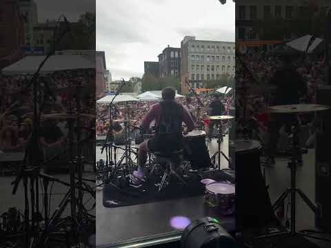 Absolute pandemonium @terrance.pettitt #drummer #drums