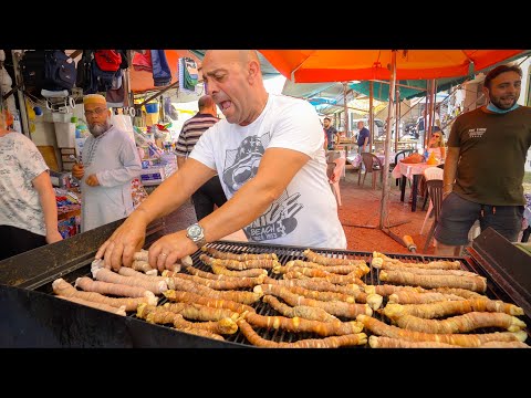 Sicilian Street Food in Palermo 🇮🇹 CRAZY Italian BBQ + HUGE Arancini in Sicily!!