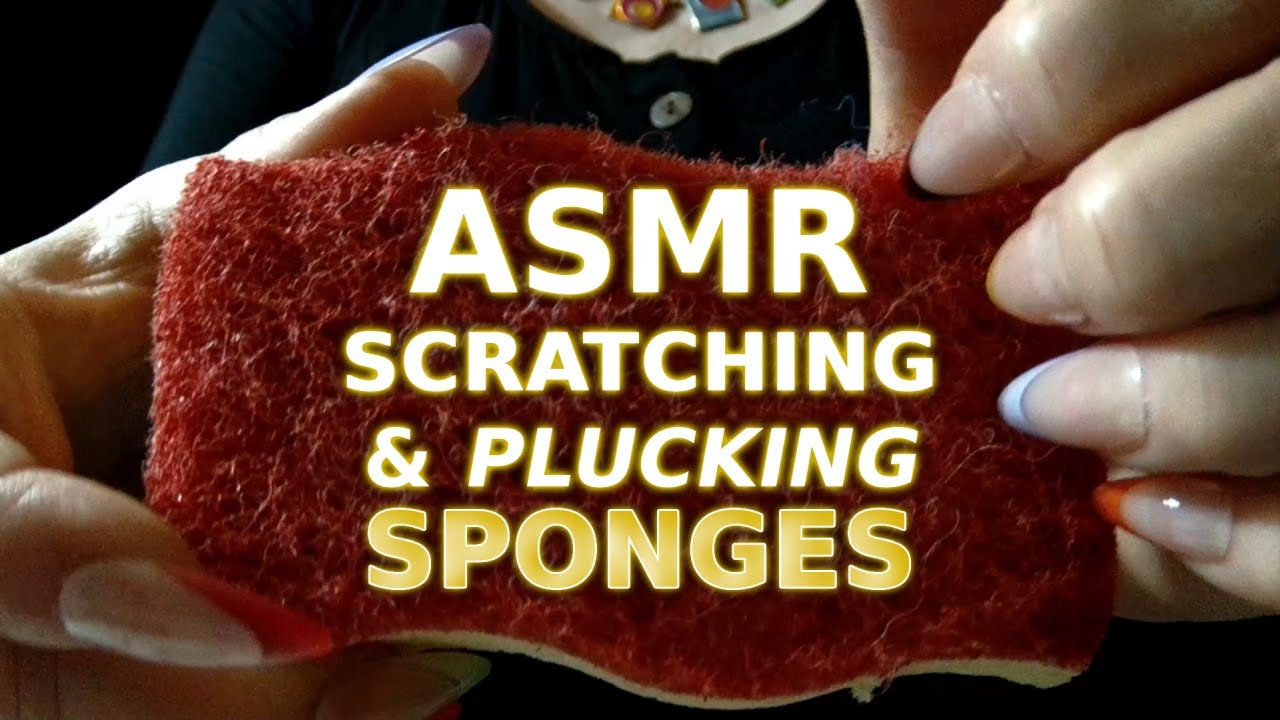 Sponges ASMR | PLUCKING Scour Sponges, SCRATCHING the Scour Sponges & Rubbing them Against the Mic!