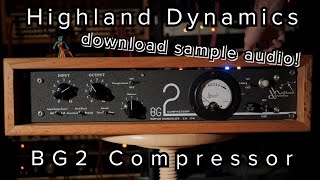 Video thumbnail for Highland Dynamics BG2 Compressor Demo at Pique Recording ft. Leche Malo by James Meder