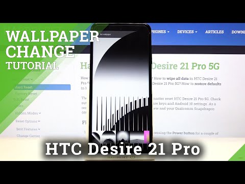 How to Change Wallpaper in HTC Desire 21 Pro 5G – Home Screen Update