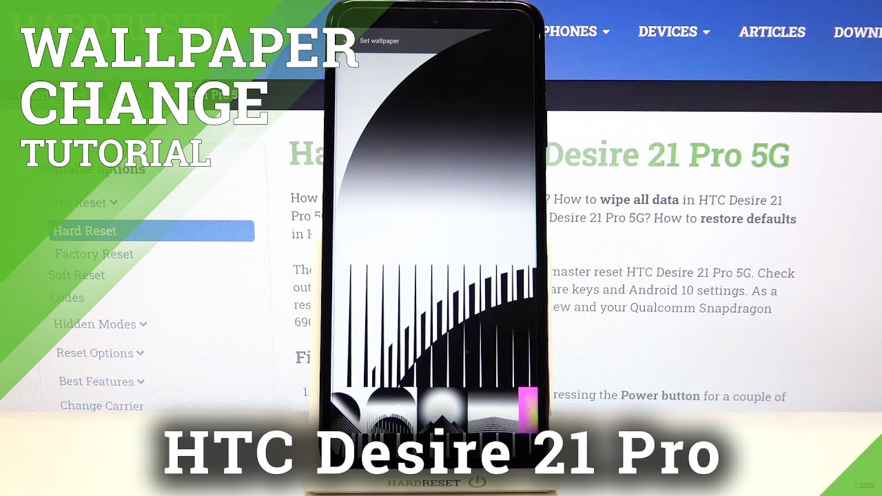 How to Change Wallpaper in HTC Desire 21 Pro 5G – Home Screen Update