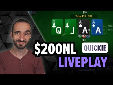 $200 No-Limit Poker - Quickie Low-Stakes Liveplay Session