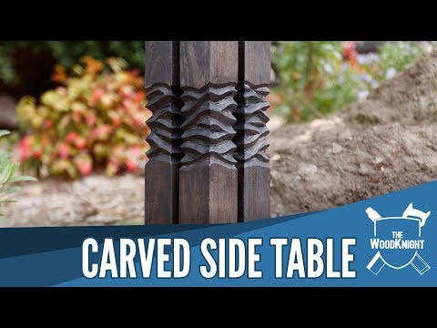 Diy of carved side table