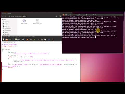 Number to Character ASCII Code (Linux)