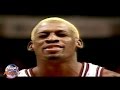 Dennis Rodman Eyes Closed Free Throw After Airballs First One!