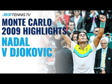 Rafael Nadal v Novak Djokovic Monte Carlo 2009 | Classic Tennis Highlights