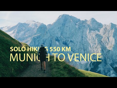 Solo hiking 550 km (340 miles) on the Traumpfad - Munich (Bad Tölz) to Venice