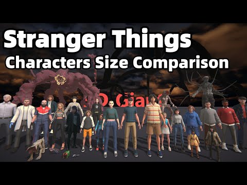 Stranger Things Characters Size Comparison | Smallest to Largest