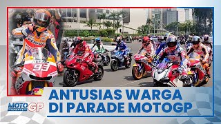 Riders MotoGP Melintas di Jakarta, Warga Antusias Meriahkan Ruas Jalan Bundaran HI
