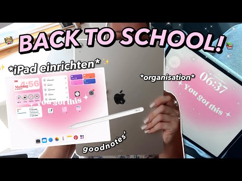 back to school 🎀 iPad *aesthetic* einrichten & iPad Tour für Produktivität