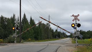 THE WEIRDEST TRAIN I'VE EVER SEEN! Railroad Crossing | Bodson Drive, Val Caron, ON (Video 3)
