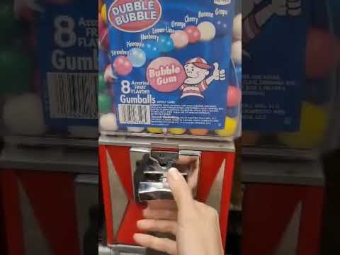 DOUBLE BUBBLE GUMBALL MACHINE ASMR #shorts #asmr #shortvideo #gumball #gu#trending #viral #ytshorts