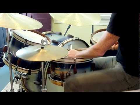 Dave Brophy Plays His Slingerland Rolling Bomber Kit - Part 1