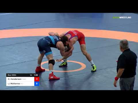 2018 Marine Corps US Open/Senior Men's Freestyle 65 Semis - Evan Henderson (TMWC) Vs. Joseph McKen
