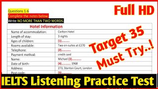 Hotel Information IElTS Listening | Hotel information listening | IELTS Listenin