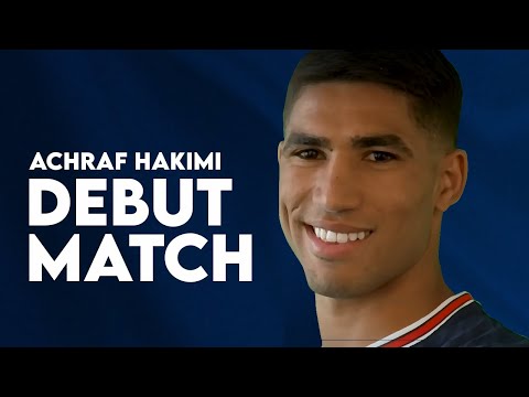 Achraf Hakimi Debut for PSG HD
