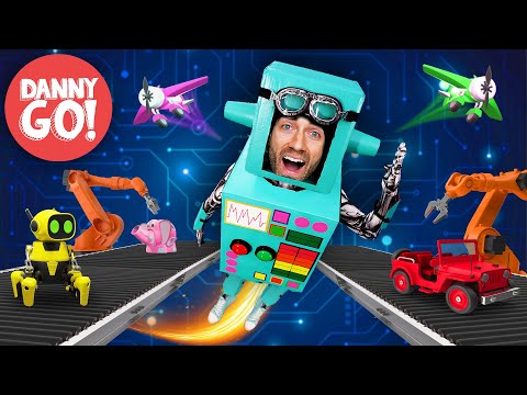 “Robot Energy!” Toy Factory Adventure ????⚡️ Robot Dance Brain Break | Danny Go! Songs for Kids