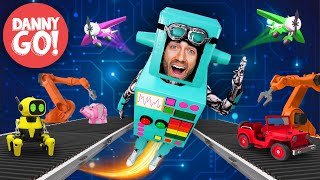 “Robot Energy!” Toy Factory Adventure 🤖⚡️ Robot Dance Brain Break | Danny Go! Songs for Kids