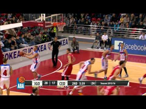 ABA Liga 2015/16 highlights: Igokea - Cedevita R14 (13.12.2015)