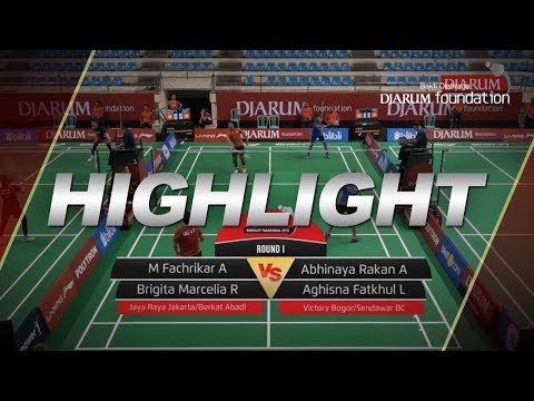 M Fachrikar A/Brigita M(Jaya Raya/Berkat Abadi) VS Abhinaya R/Aghisna F (Victory Bogor/Sendawar BC)