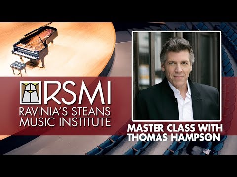 Thomas Hampson, Master Class: Ravinia's Steans Music Institute, 2018