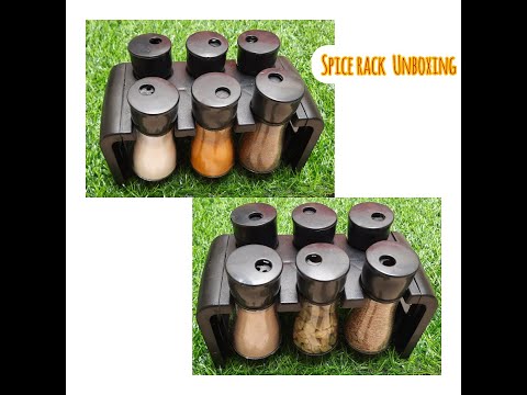 Spice rack/jar/container of 6 pcs for storage of kitchen spi...