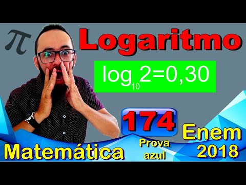 Enem 2018 - Questão 174 - Logaritmo - Prova azul de matemática