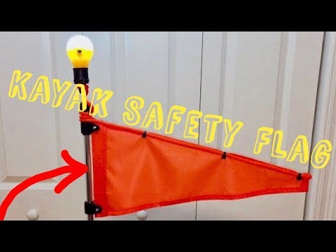 ✅Best Safety Flag 🚩(Bright Neon Orange) for Kayak, Canoe, or Water Craft | HD Review