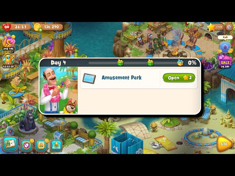 Playrix Gardenscapes New Acres - Amusement Park - Day 4 - Android Gameplay
