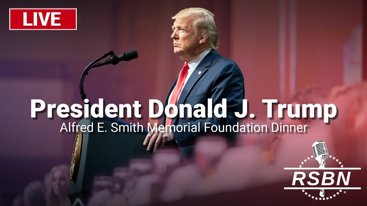 LIVE: Trump Addresses the Alfred E. Smith Memorial Foundation Dinner in NYC - 10/17/24