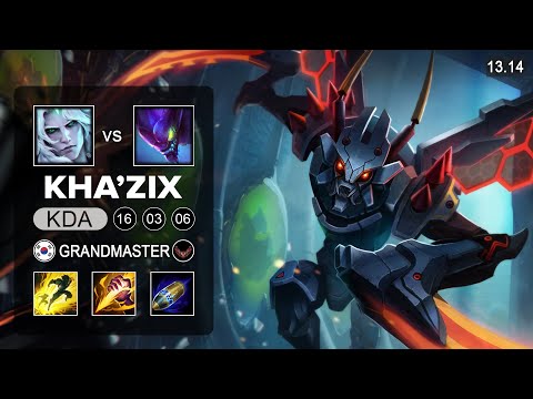 Kha'Zix vs Viego Jungle - KR Grandmaster - Patch 13.14 Season 13