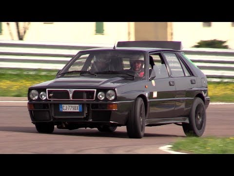+480 HP Lancia Delta 16V by Area51 Motorsport - Track action, fly bys, on board & sound