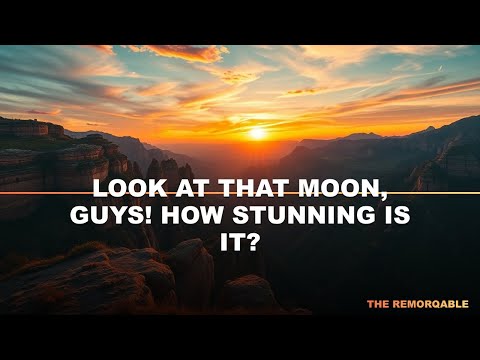 The Stunning Moon Over Siem Reap at Night