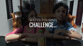 Water pouring challenge 😂..