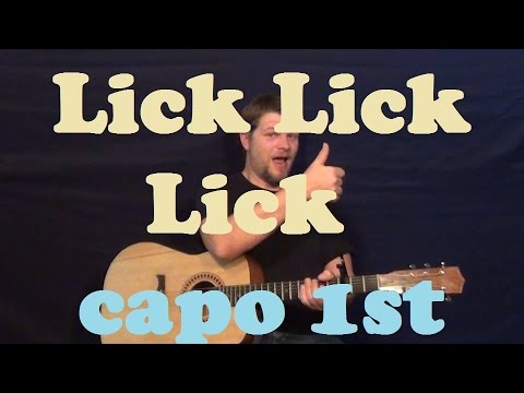 Lick Lick Lick (Pleasure P) Guitar Lesson Easy Strum Chords How to Play Lick Lick Lick Tutorial