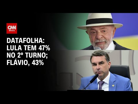 Eleições 2026: Lula tem 47% contra 43% de Flávio Bolsonaro no 2º turno, diz Datafolha | AGORA CNN