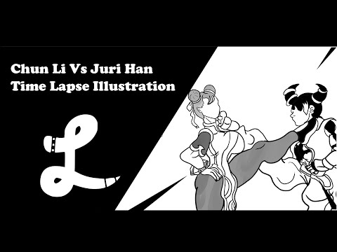 Chun Li Vs Juri Han | Character Illustration