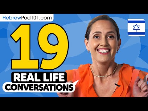 19 Daily Hebrew Conversations - Learn Basic Hebrew Phrases