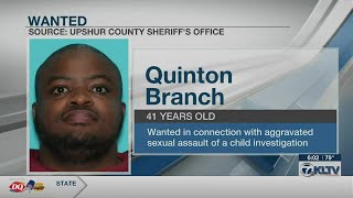 Upshur County Sheriff’s Office searching for man suspected of sexually abusing child