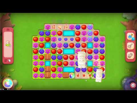 Gardenscapes Hard Level 25 - No Boosters - Gameplay Walkthrough (Android, iOS, Bluestacks)