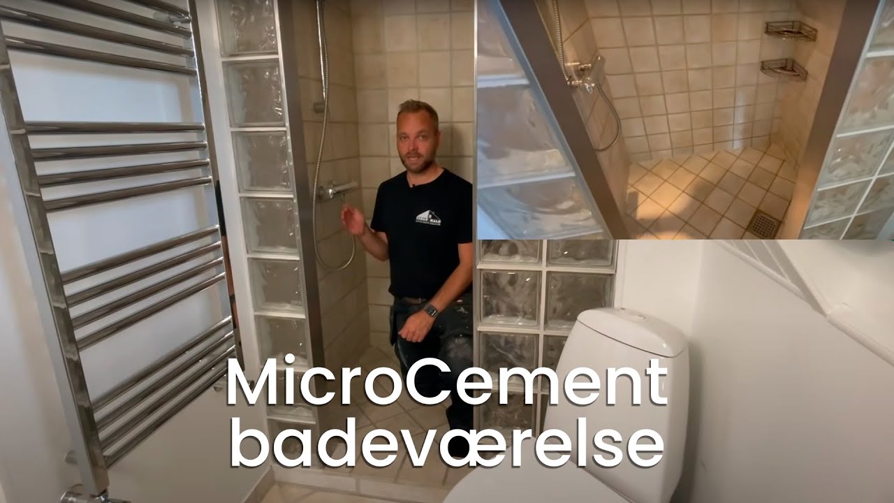 MicroCement badeværelse - Guide til badeværelsesrenovering med MicroCement