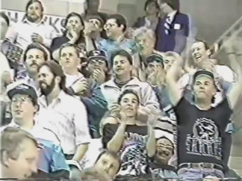 Jeff Odgers TKO's Cam Russell & Sharks vs Blackhawks scrum 1994